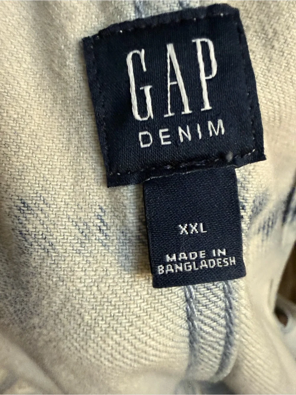 GAP Blue and White Tie-Dye Denim Overall Mini Dress